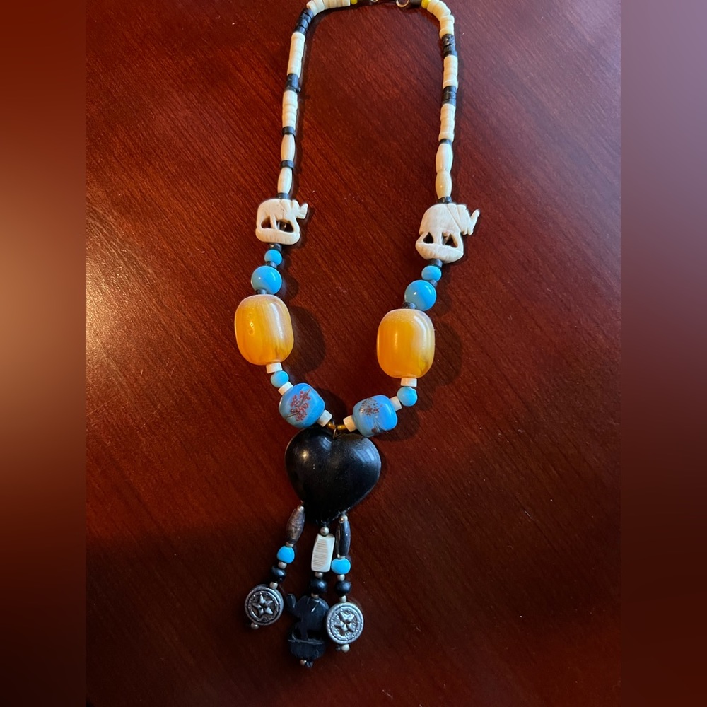 Beaded African necklace